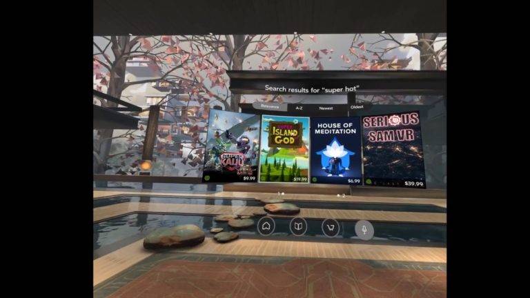 Spracherkennung für Oculus Home