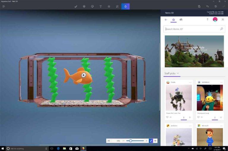 Windows Mixed Reality mit 3D-Paint