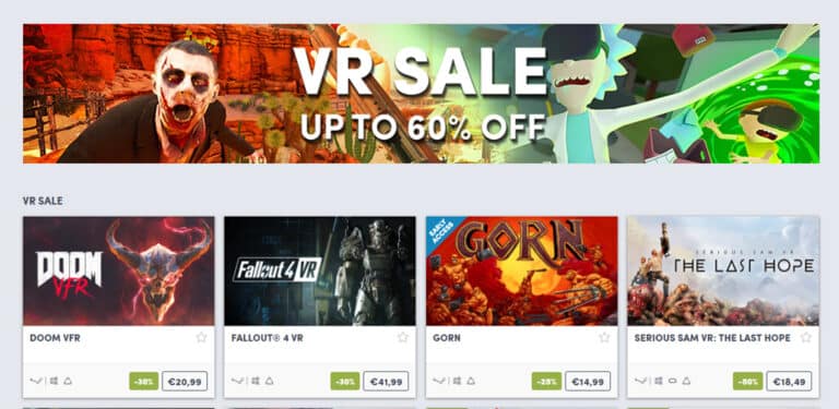 Großer VR-Sale bei Humble Store Großer VR-Sale bei Humble Store