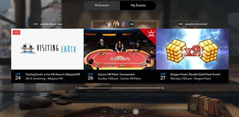 Oculus Home zeigt nun VR-Events an