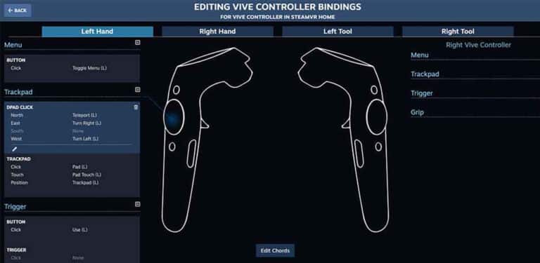 SteamVR Input: Freies belegen der Controllertasten