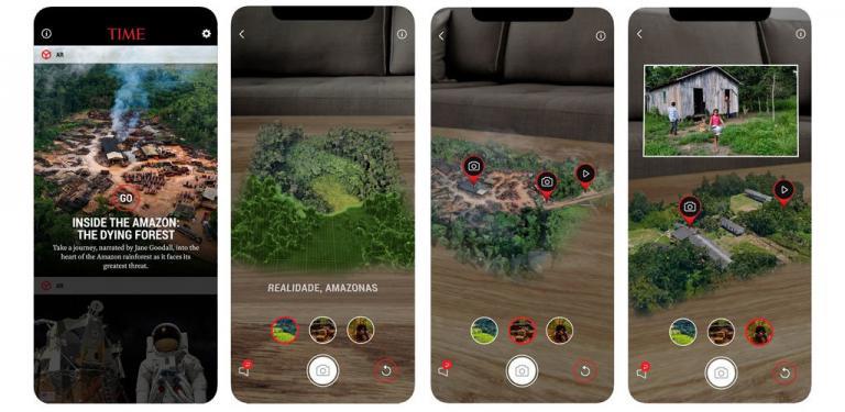 Time Magazine: AR Erfahrung zeigt die Abholzung des Amazonas