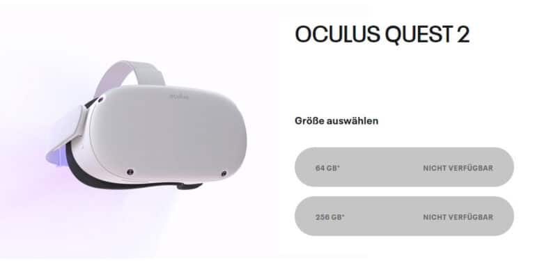 Oculus Quest 2 nicht Vorbestellbar